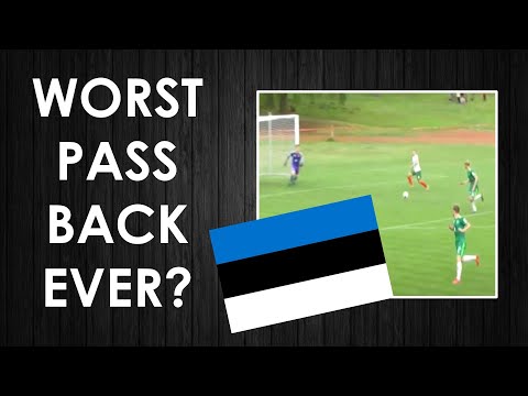 Worst pass back of the season? FC Elva's Paul-Feliks Frei takes full advantage