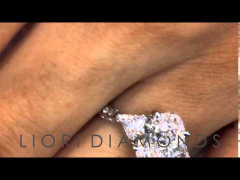 ER-1258 - 2.43 Carat D-SI1 Certified Oval Cut Diamond Engagement Ring 18k White Gold
