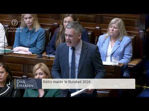 WATCH Pearse Doherty gives Sinn Féin's response to Budget 2024 in full
