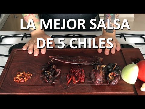 Salsa Casera de 5 Chiles, La Receta Más Rica y Fácil