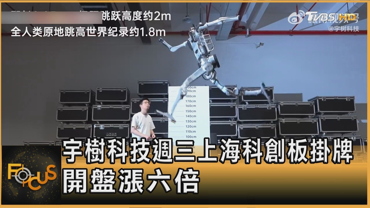 FOCUS全球新聞/宇樹科技A股上市 開盤股價暴衝六倍 中籤散戶獲利逾百萬