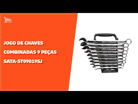 Jogo de Chaves Combinadas 9 Peças SATA-ST09019G - Vídeo