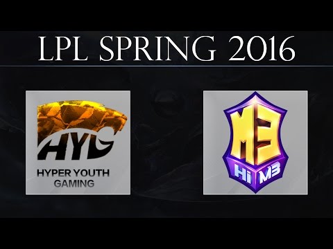 [LoL Highlights] HYG vs M3 G3 | Hyper Youth Gaming vs Masters 3 G3 (14.04.2016) | LPL Spring 2016