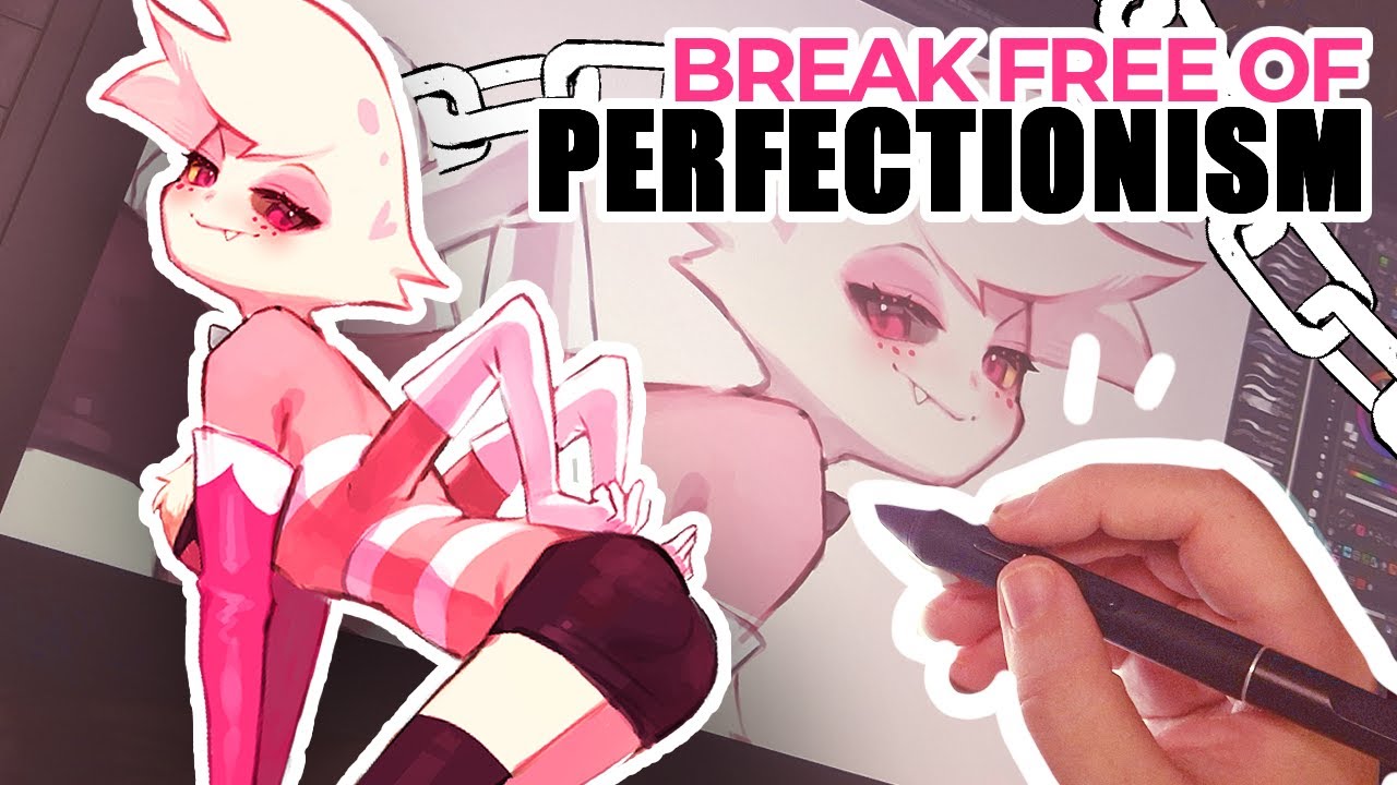 Art Challenge 🎨 Doodling Angel Dust in 1 HOUR ⏰⚡