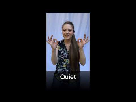How to Sign Quiet in BSL