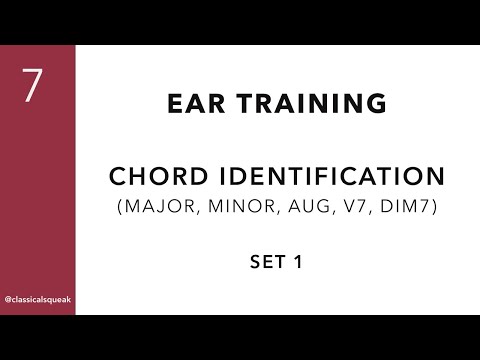 RCM Level 7 Chords (Ear Training - Major, Minor, Augmented, Dominant 7th, Diminished 7th) | Set 1