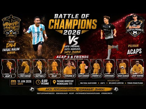 (LIVE) PILIHAN DNA FAISAL HALIM SENIOR vs ACAP S & FRIENDS