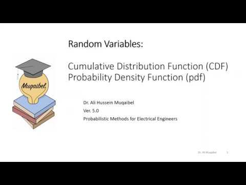 2.2 Random Variables CDF and pdf