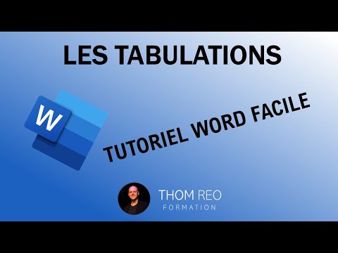 Les taquets de TABULATION (Cours Microsoft Word)