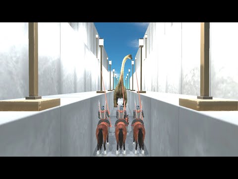 Hussar Cavalry as Pig Protector vs ALL UNITS in Land with No Escape Animal Revolt Battle Simulator