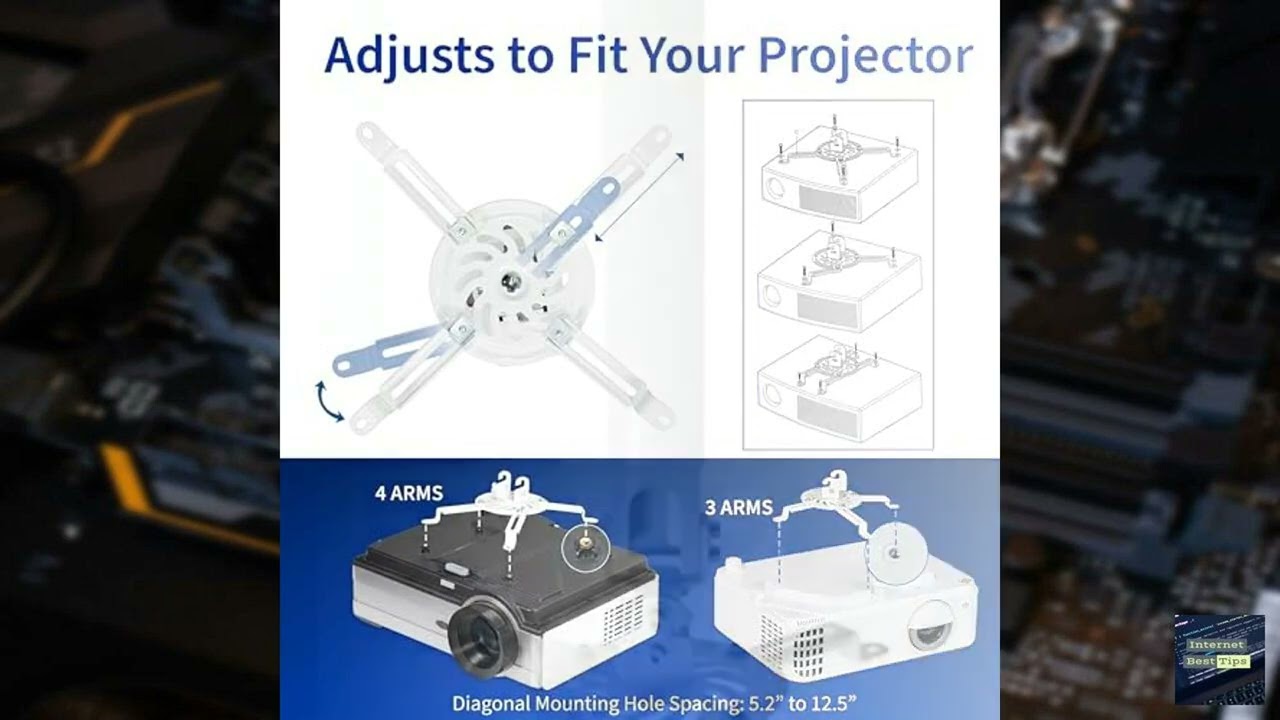 Review - VIVO Universal Extending Ceiling Projector Mount, Height Adjustable Projection,
