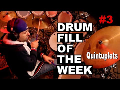 DRUM FILL of the week - QUINTUPLETS