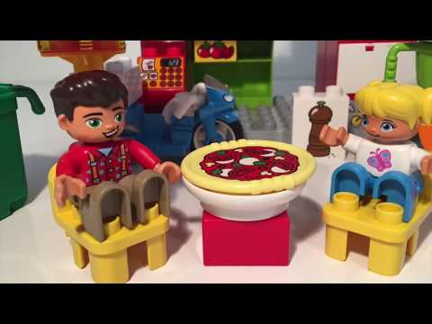 LEGO Duplo My Town Pizzeria 10834- Speed Build, Review and Play