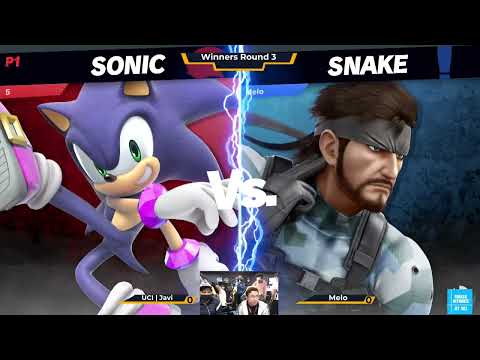 Javi (Sonic, Richter) vs Melo (Snake) - Smash Ultimate @ UCI #60 Winners Quarter Finals