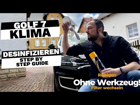 Disinfect your Golf 7 air conditioning and change the filter | Put an end to the smell! 🚗💨