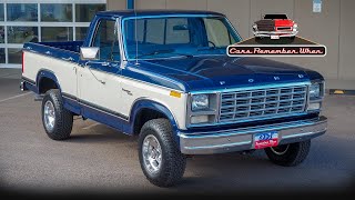 Survivor 1980 Ford F-150 Lariat Short Bed 4x4 Automatic FOR SALE