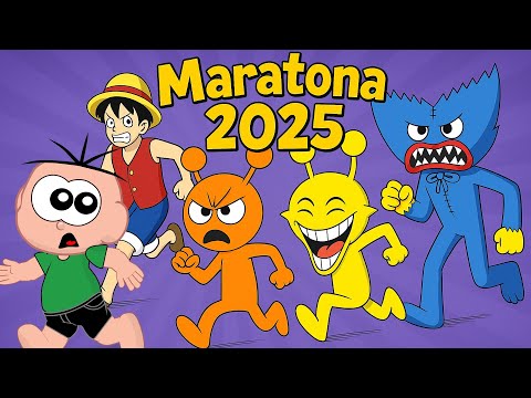 Cebolinha MARATONA 1 Semestre 2025 com Sprunki, Blox Fruts e Poppy Playtime 4