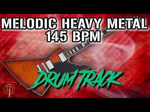 Melodic Heavy Metal Drum Track! 145 BPM (FREE WAV & MIDI DOWNLOAD)