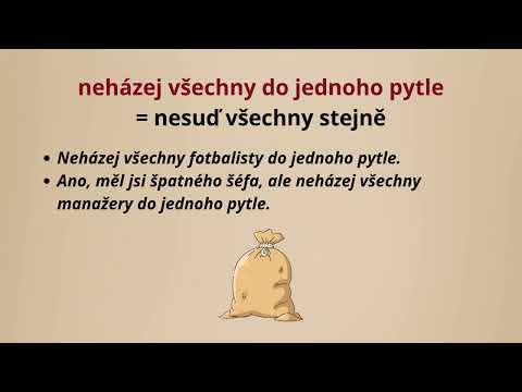 České idiomy 1 | Čeština pro cizince (B2–C1)