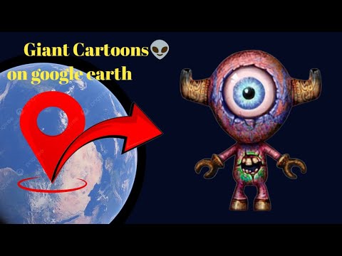 Giant Cartoon 🌎 on google maps and googleearth 🌎#map #earth @MrBeast #3d #mrbeast #googleearth1988