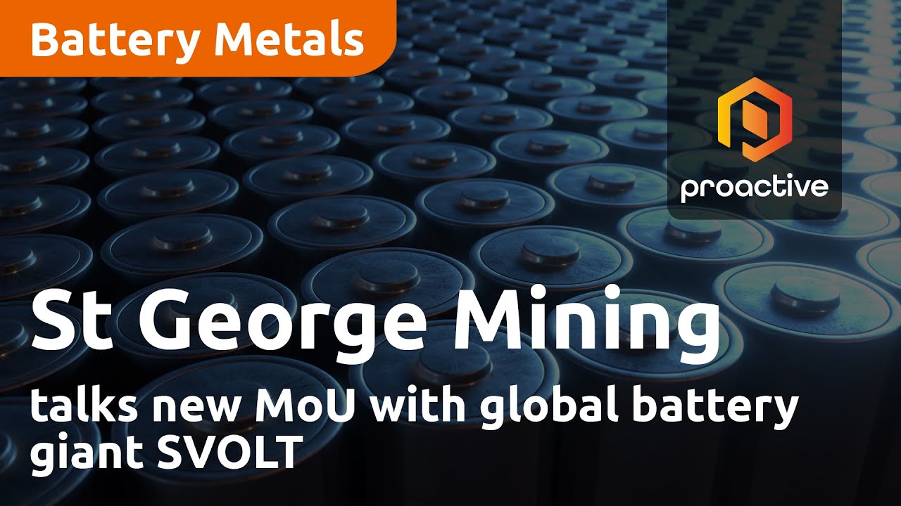 St George Mining talks new MoU with global battery giant SVOLT