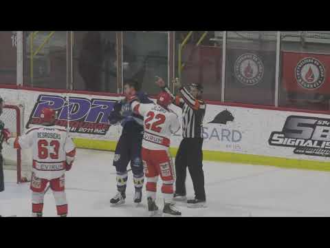 Mêlée Laval vs Rivière-du-Loup (Calgaro - D'Amours - Sauvé - Guertin) - 14-10-22