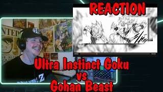 Ultra Instinct Goku VS Gohan Beast REACTION