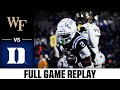 Wake Forest Vs Duke Game Full Game Replay 2025 ACC Football