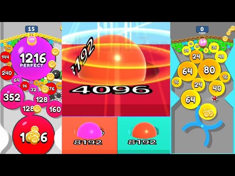 Ball Run 2048 Gameplay vs Puff Up #ballgamezone #cutiepie22yt #devagamezone