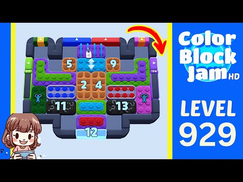 Color Block Jam Level 929 Solution Walkthrough