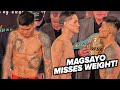 MARK MAGSAYO MISSES WEIGHT FOR FIGUEROA FIGHT BY A POUND! • FULL FIGUEROA VS MAGSAYO WEIGH IN