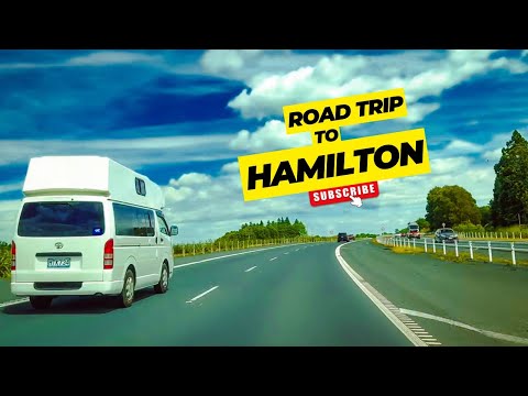 Road Trip to Hamilton via State Highway 1 | Waikato Expressway | New Zealand | 4k