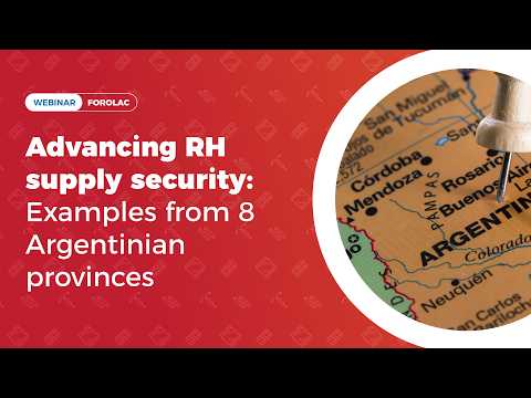 Advancing RH supply security: Examples from 8 Argentinian provinces