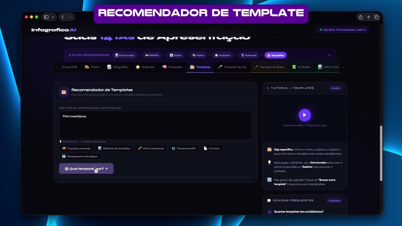 Tutorial templates