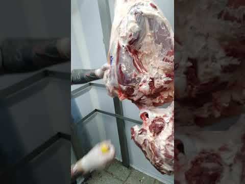 Butchering of half a carcass