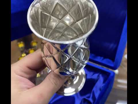 Фужер серебряный глянцевый, Ф112