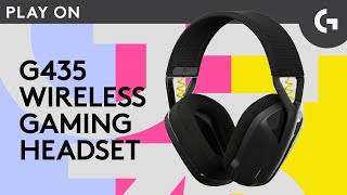 Video 1 of Product Logitech G435 LightSpeed Over-Ear Wireless Gaming Headset (2021)