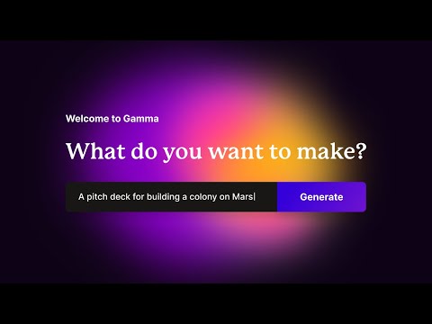 Gamma: AI for presenting ideas, beautifully