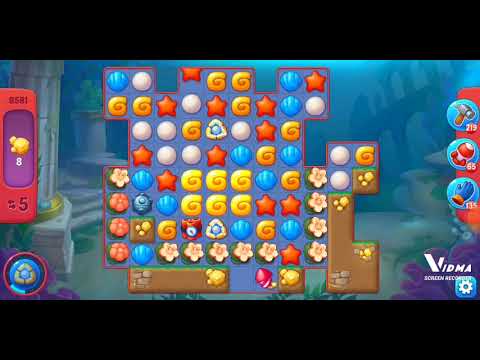 Fishdom. 8581 hard level no boosters and diamonds. 12 moves