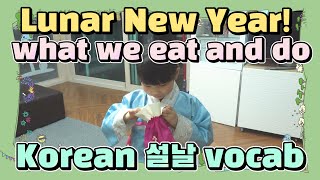 What Koreans do on Lunar New Year 설날 + learn New Year vocab |Korean Things|