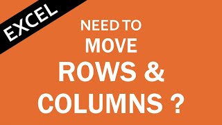 How to Move Rows and Columns in Excel (Drag and Drop)