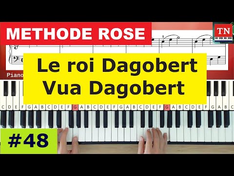 [ Methode Rose ] Le roi Dagobert | Vua Dagobert | Piano Tutorial