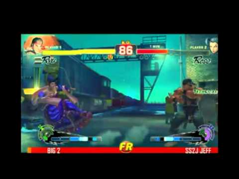 Super Street Fighter 4 AE 7/9/11 Big 5 (Ryu) vs SSJ2Jeff (Rose)
