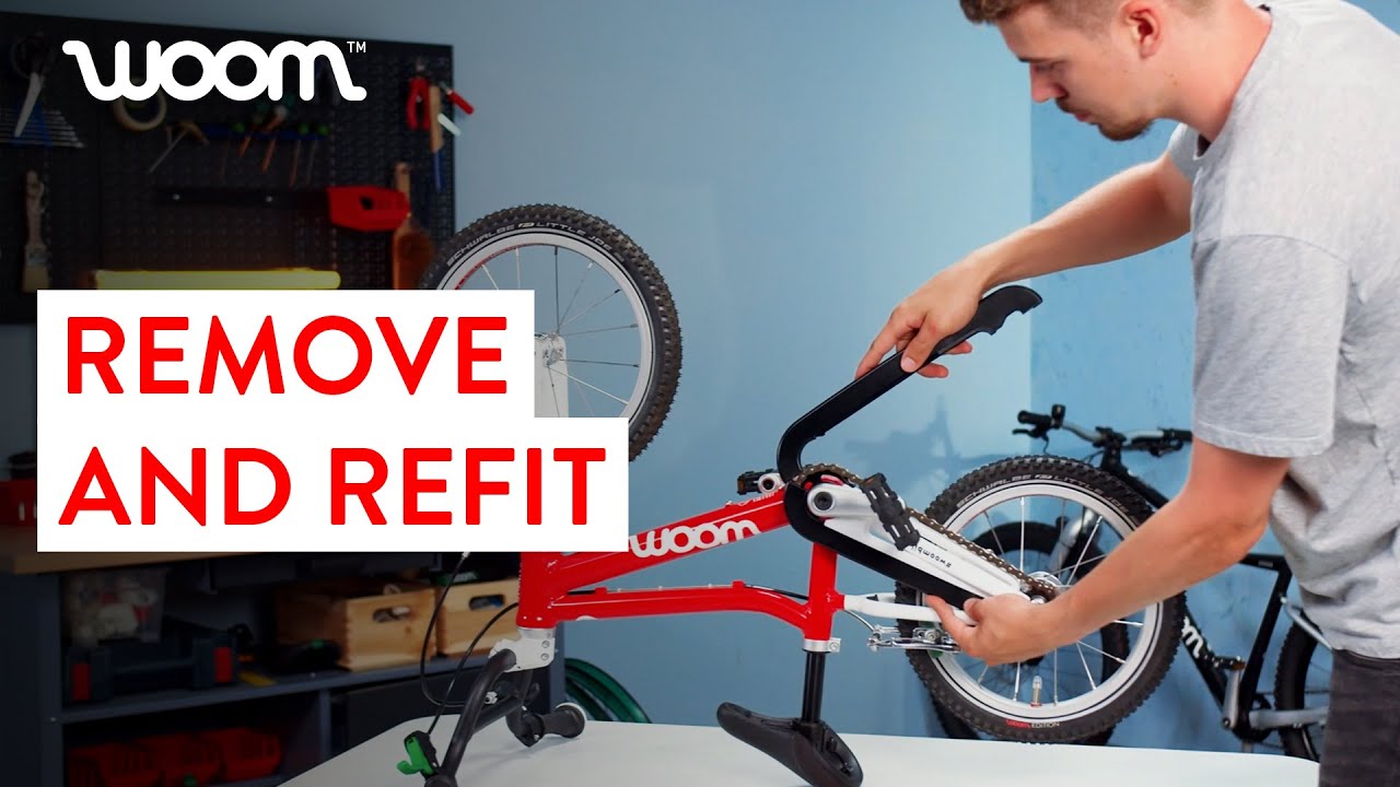 Remove and re-attach the chainguard on a kids' bike | woom ORIGINAL (from Nov. 2020 onwards)
