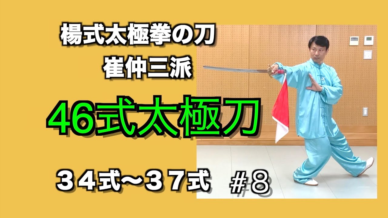 【TAO】太極刀の技をマスターしよう！複数の相手を想定　陰陽 道（タオ）としての太極拳　34式~37式    (9/12)