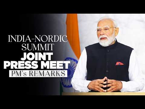 PM Modi’s remarks during the joint press meet with leaders of Nordic nations