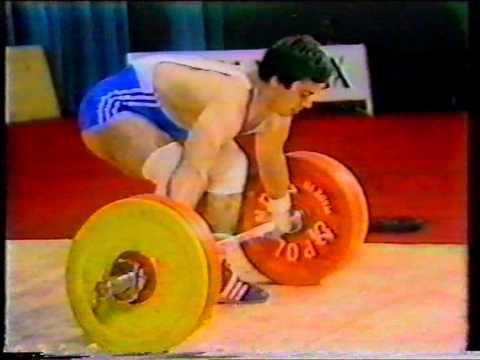 Aleksandar Varbanov 157,5 kg Snatch. EM 1985