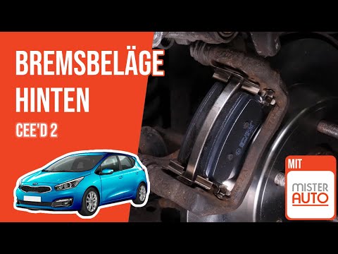 Wie Ceed 2 Bremsbeläge hinten wechseln 🚗