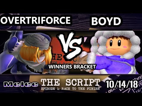 The Script -  Boyd (Ice Climbers) Vs.  Overtriforce (Peach) - Smash Melee Winners Round 2