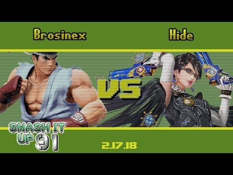Brosinex (Ryu) vs Hide (Bayonetta) - SIU 91 - Wii U